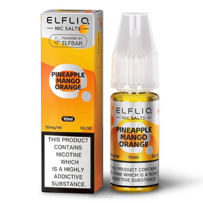 elfbar elfliq nic salts - ananas mango pomeranč - 10ml-10 mg/ml 8442173