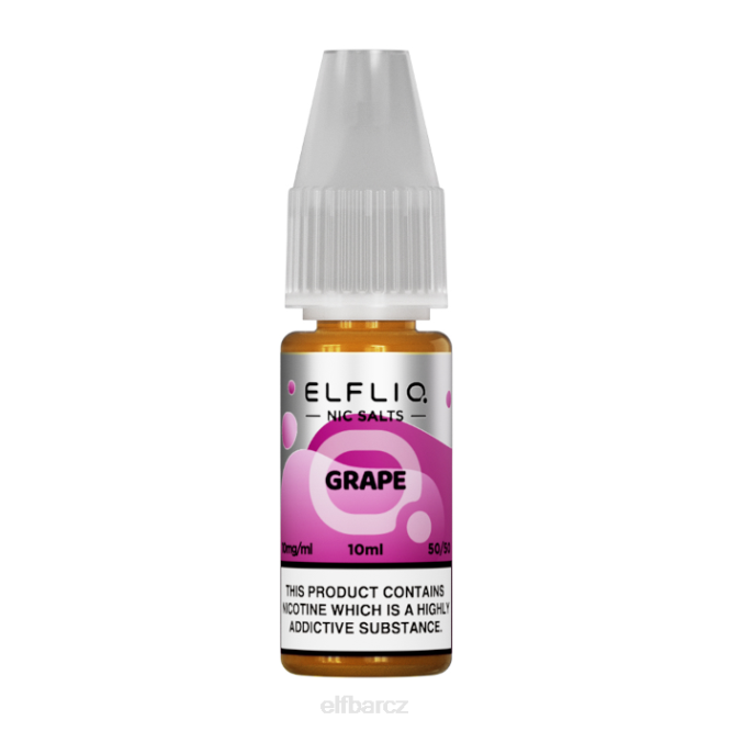 elfbar elfliq nic salts - hroznové víno - 10ml-10 mg/ml 8442191