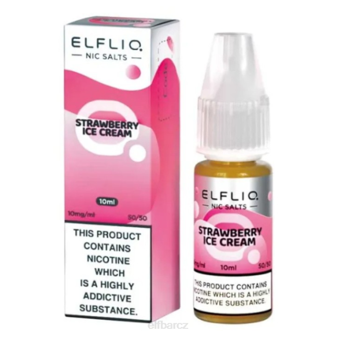 elfbar elfliq nic salts - jahodový sněhový - 10ml-10 mg/ml 8442182