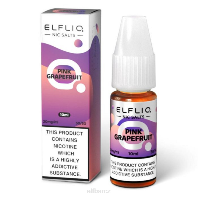 elfbar elfliq růžový grapefruit nic soli - 10ml-5mg 8442201