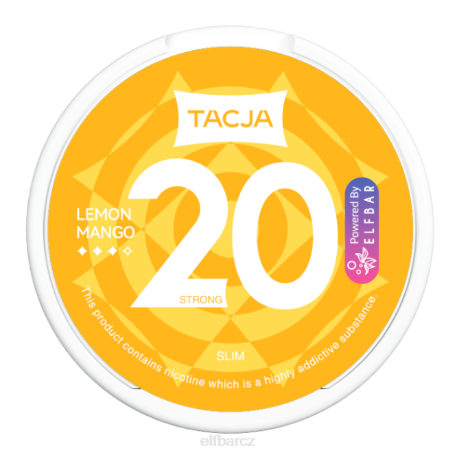 elfbar tacja nikotinový sáček - citron mango - 1 ks - 20 mg/g 8442224