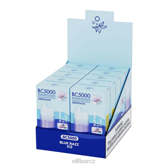 ELFBAR blue razz ice eb bc5000 spotřebitel - jednotlivě - 40 mg TJTP610