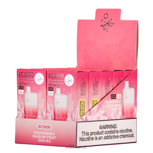 ELFBAR jahoda mučenka duo ice bc5000 konzument - 50mg - jeden TJTP628