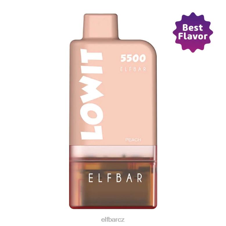 ELFBAR předplněná sada lusk lowit 5500 2%nic broskev broskvový lusk+hnědá baterie 60FDZ137