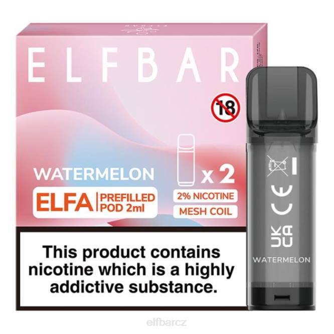elfbar elfa předplněný pod - 2 ml - 20 mg (2 balení) 8442108 vodní meloun