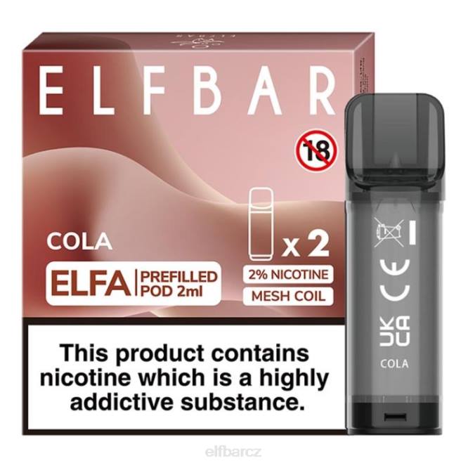 elfbar elfa předplněný pod - 2 ml - 20 mg (2 balení) 8442109 cola