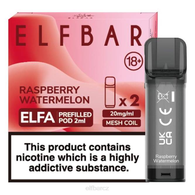 elfbar elfa předplněný pod - 2 ml - 20 mg (2 balení) 8442122 malinový meloun