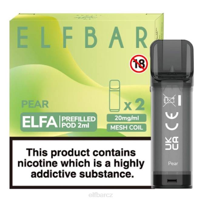 elfbar elfa předplněný pod - 2 ml - 20 mg (2 balení) 8442123 hruška