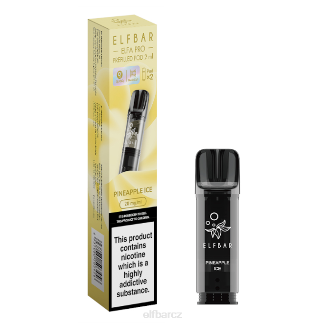 elfbar elfa pro předplněné tobolky - 20 mg - 2 ks 844286 broskvový led