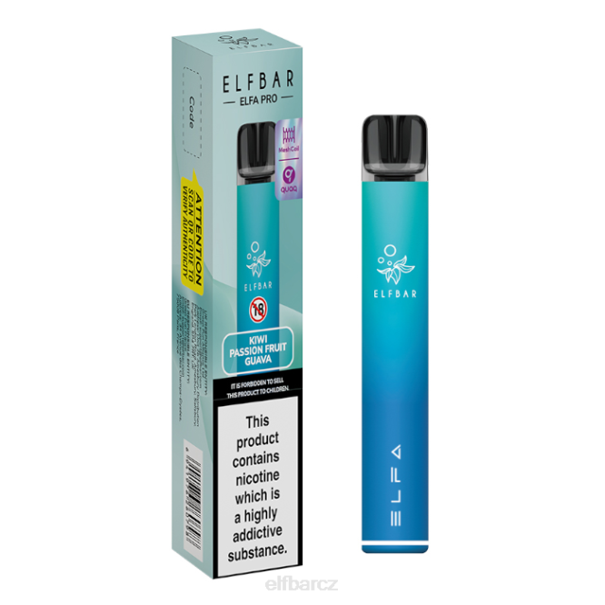 elfbar elfa pro pod kit - dobíjecí 844266 aurora blue + plněná mučenka kiwi