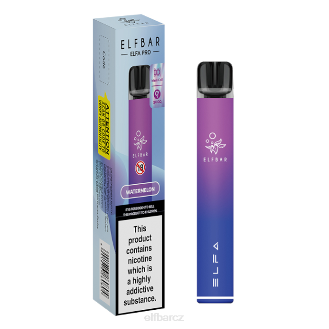 elfbar elfa pro pod kit - dobíjecí 844267 aurora purple + meloun předem plněný lusk