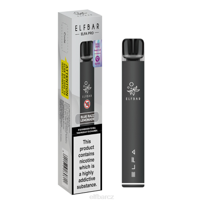 elfbar elfa pro pod kit - dobíjecí 844268 černá + modrá razz limonáda předplněný lusk