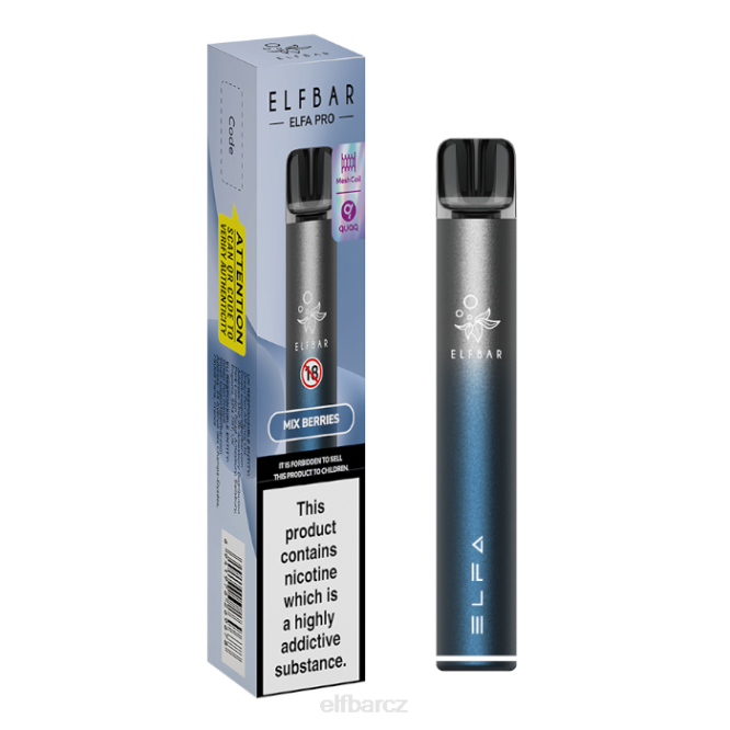 elfbar elfa pro pod kit - dobíjecí 844270 twilight blue + smíšené bobule předem naplněný lusk