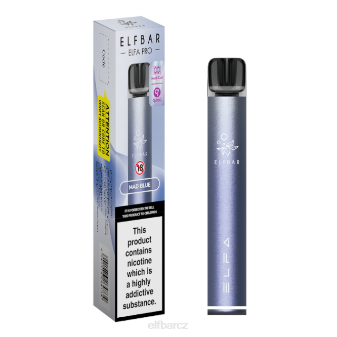elfbar elfa pro pod kit - dobíjecí 844274 soumraková fialová + šíleně modrá předplněná lusk