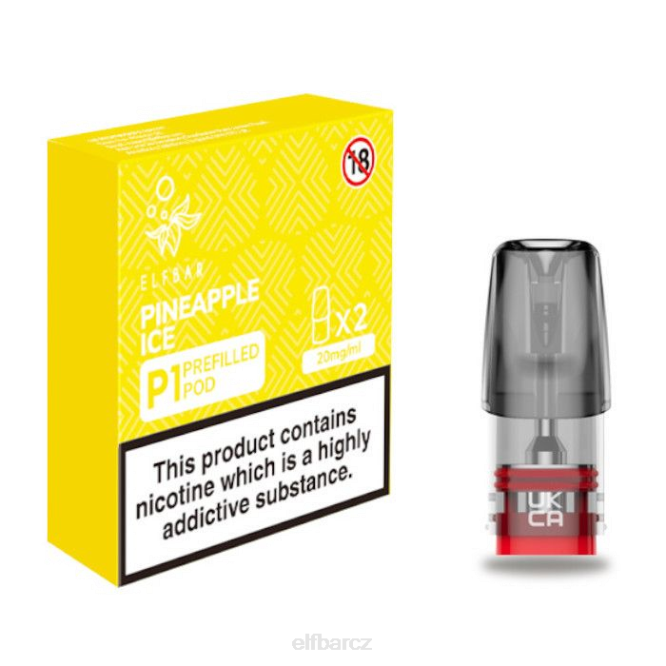 elfbar mate 500 p1 předplněné lusky - 20 mg (2 balení) ananasový led 8442151