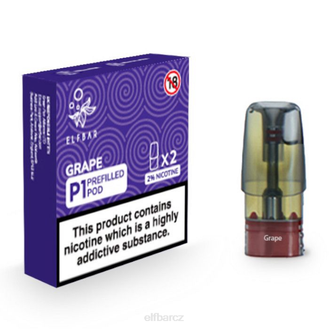 elfbar mate 500 p1 předplněné tobolky - 20 mg (2 balení) 8442145 hroznový