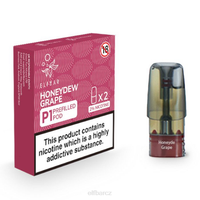 elfbar mate 500 p1 předplněné tobolky - 20 mg (2 balení) 8442163 medovicový hrozn