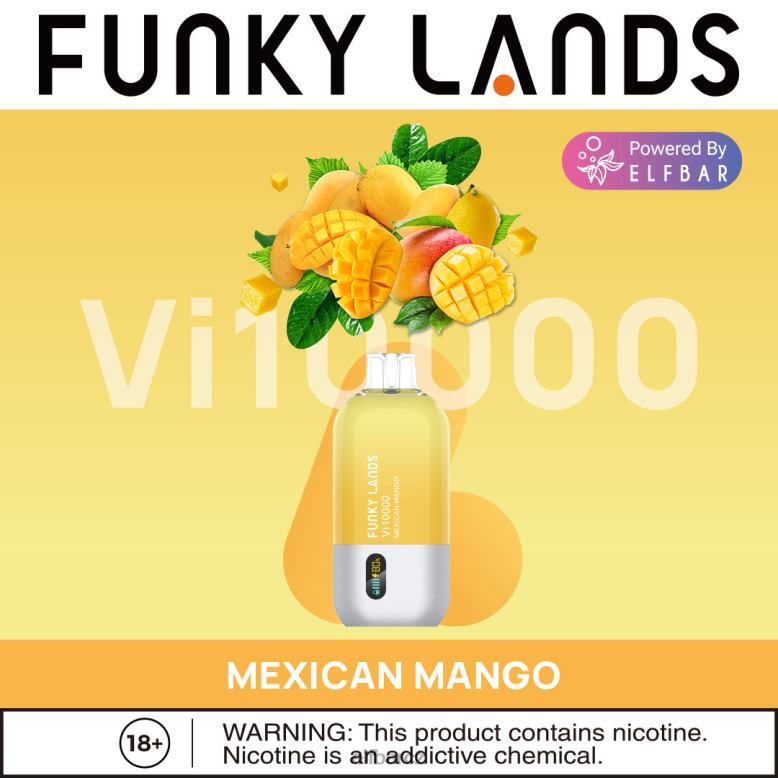 ELFBAR funky lands nejlepší příchuť jednorázový vape vi10000 top prodej mexické mango 60FDZ157