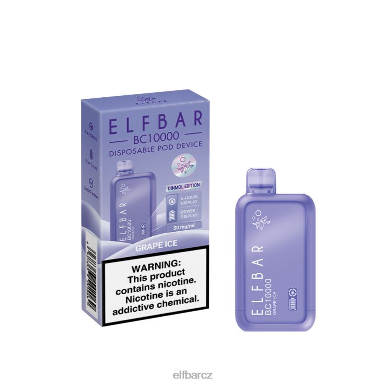 ELFBAR jednorázový vape nový bc10000 10000 vdechů hroznový led 60FDZ51