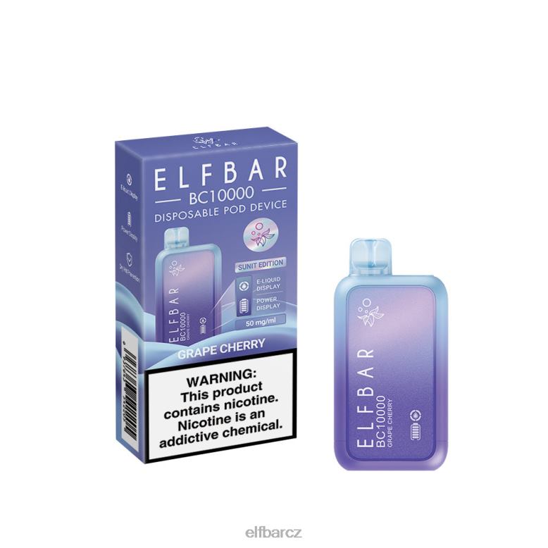 ELFBAR jednorázový vape nový bc10000 10000 vdechů hroznová třešeň 60FDZ40