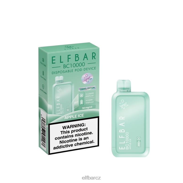ELFBAR jednorázový vape nový bc10000 10000 vdechů jablečný led 60FDZ48