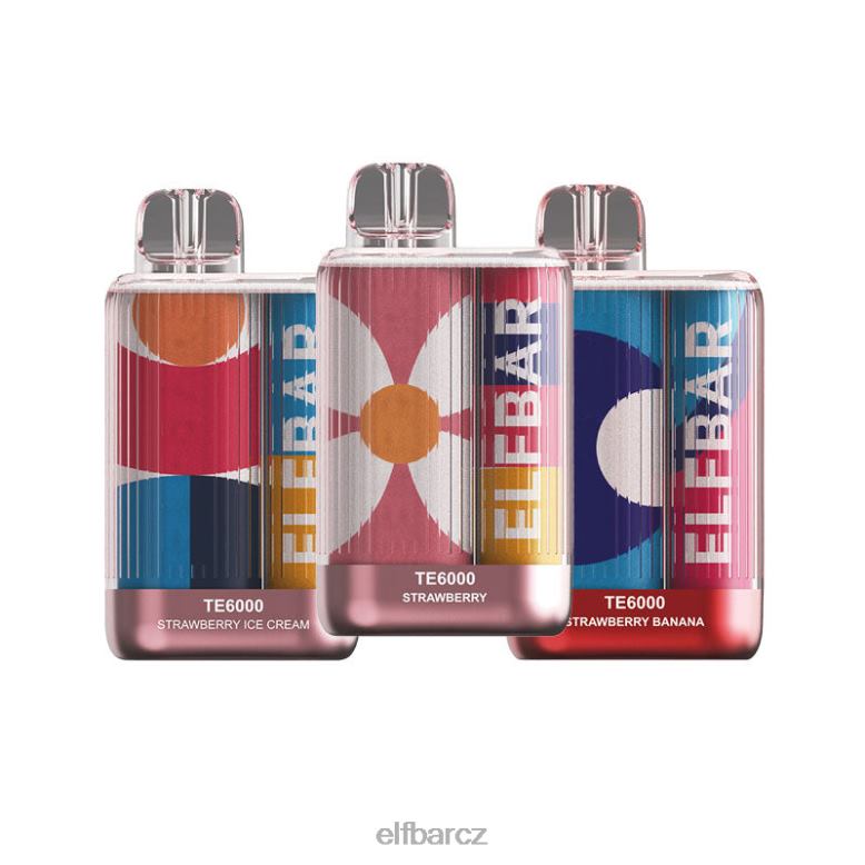 ELFBAR jednorázová vape te6000 jahodová komba Jahodová zmrzlina 60FDZ93