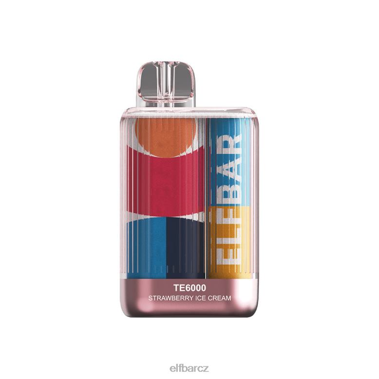 ELFBAR jednorázová vape te6000 jahodová komba Jahodová zmrzlina 60FDZ93