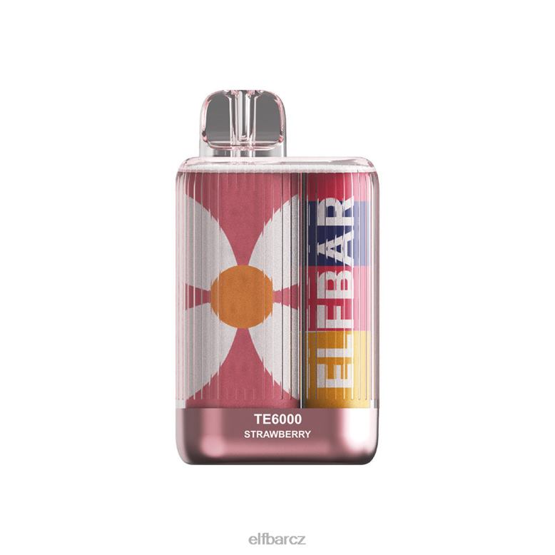 ELFBAR jednorázová vape te6000 jahodová komba Jahodová zmrzlina 60FDZ93