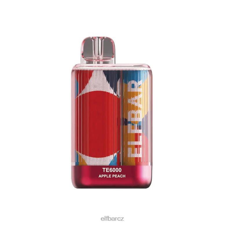 ELFBAR jednorázové vape te6000 potahy jablko broskev 60FDZ92