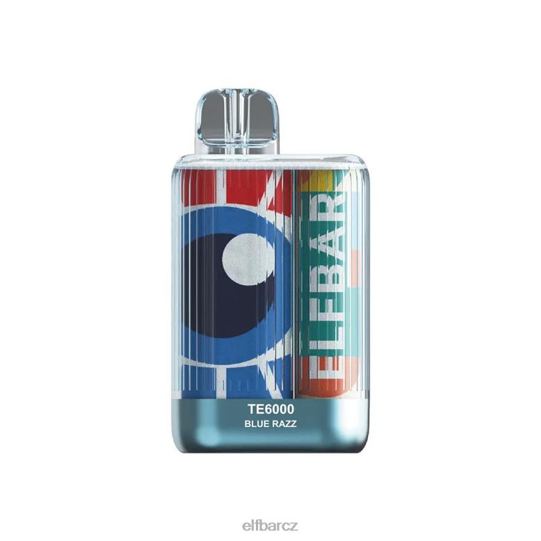 ELFBAR jednorázové vape te6000 potahy modrý razz 60FDZ91