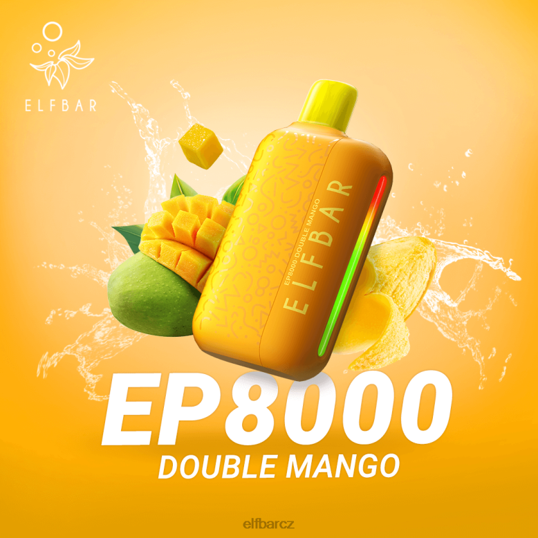 ELFBAR jednorázové vapky nové ep8000 potahy černý razz led 60FDZ70