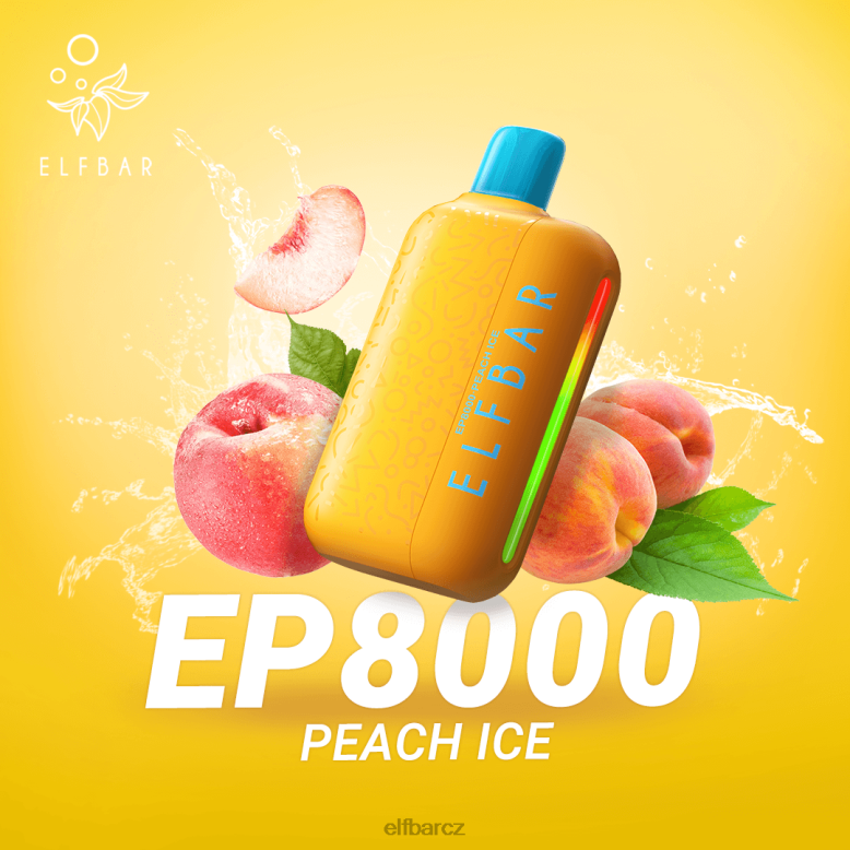 ELFBAR jednorázové vapky nové ep8000 potahy černý razz led 60FDZ70