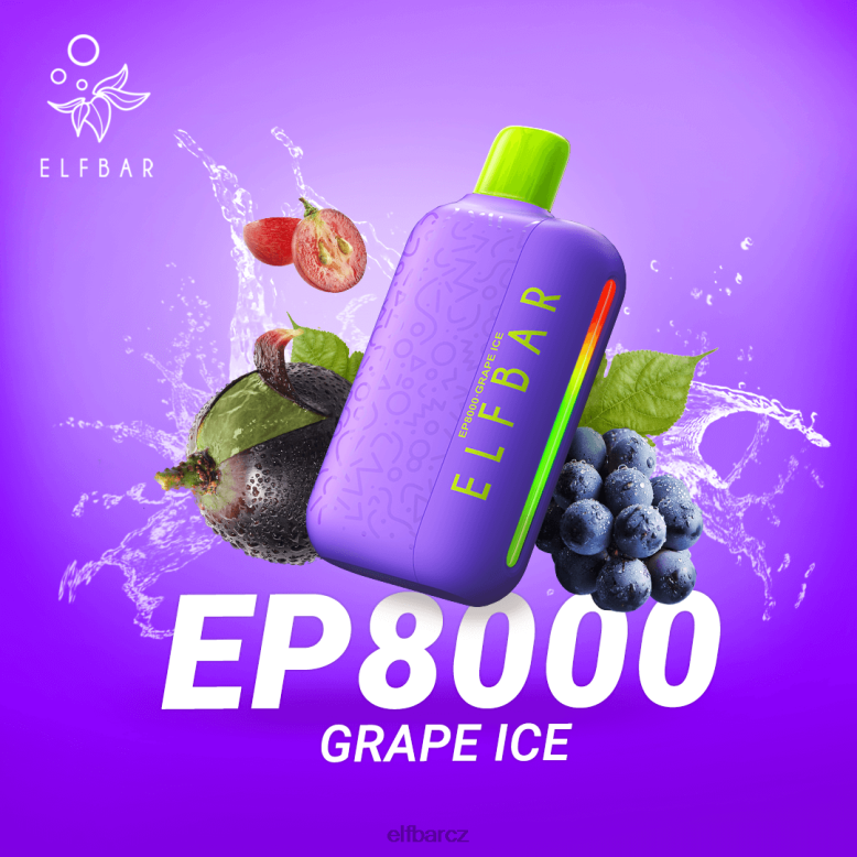 ELFBAR jednorázové vapky nové ep8000 potahy hroznová třešeň 60FDZ57