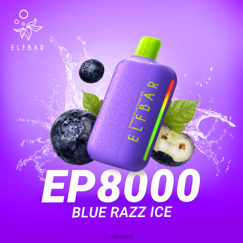 ELFBAR jednorázové vapky nové ep8000 potahy ostružina brusinka 60FDZ67
