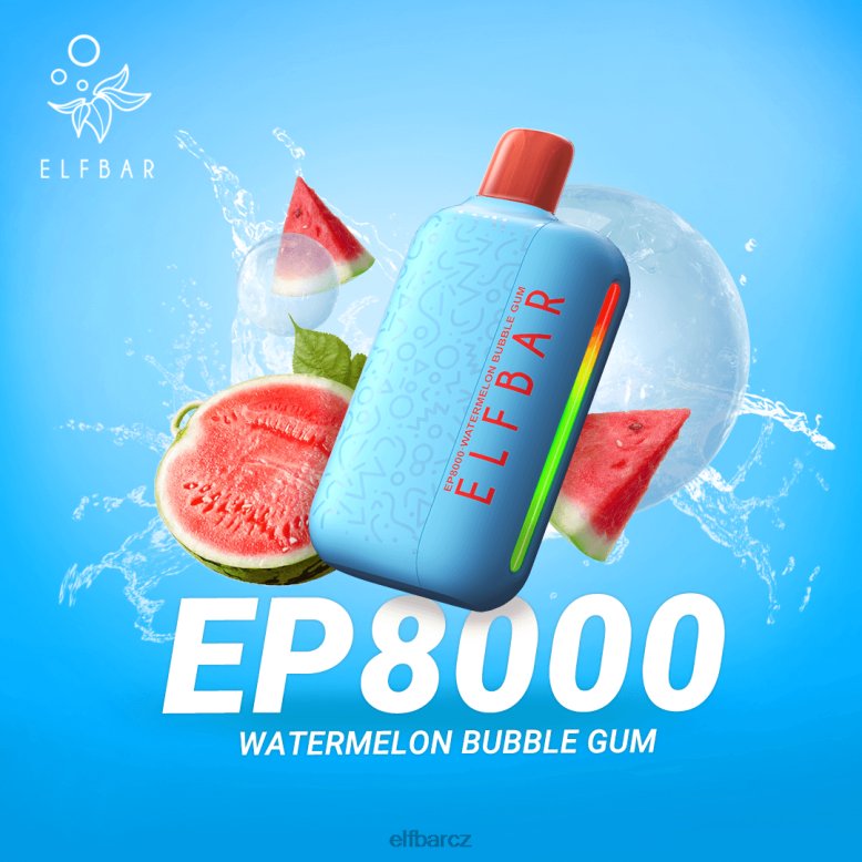 ELFBAR jednorázové vapky nové ep8000 potahy ostružina brusinka 60FDZ67