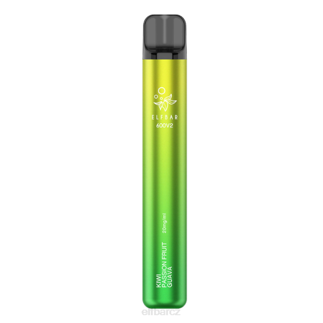 elfbar 600v2 jednorázová vapka - 20 mg 844212 kiwi mučenka guava
