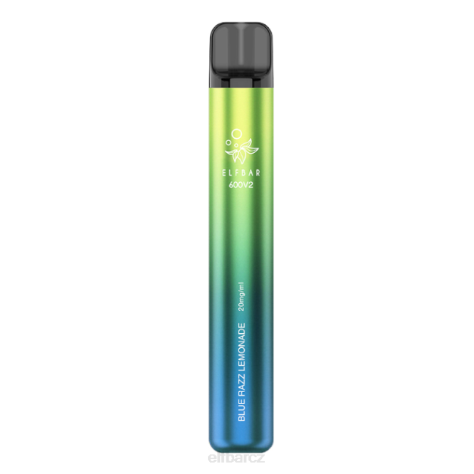 elfbar 600v2 jednorázová vapka - 20 mg 844213 modrá razz limonáda