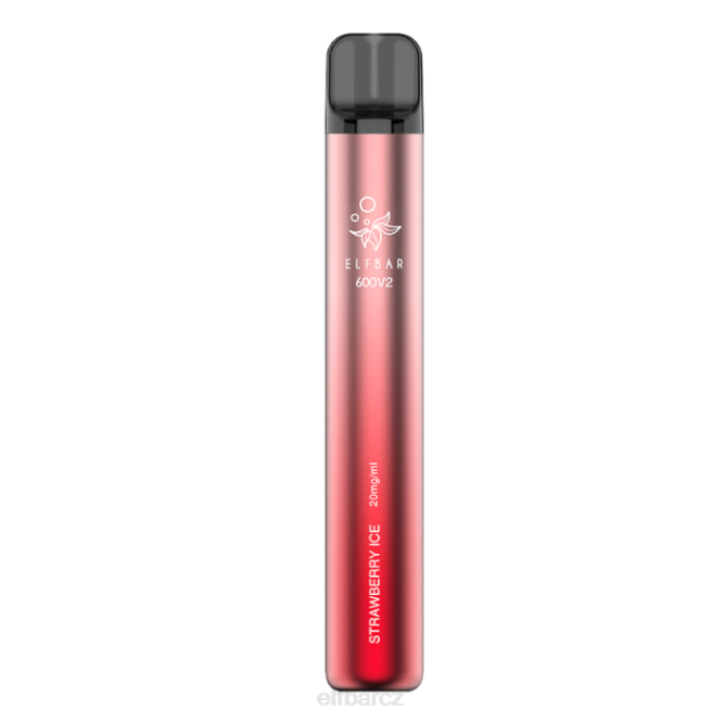 elfbar 600v2 jednorázová vapka - 20 mg 844214 jahodový led