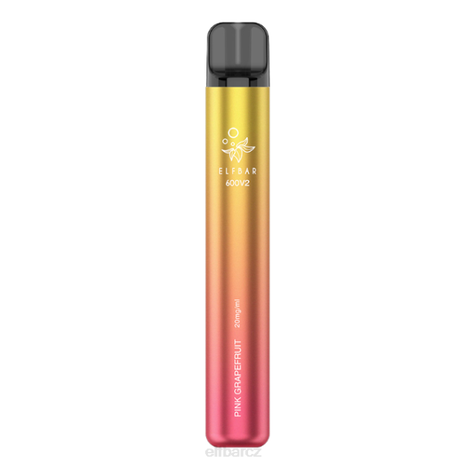 elfbar 600v2 jednorázová vapka - 20 mg 844219 růžový grapefruit