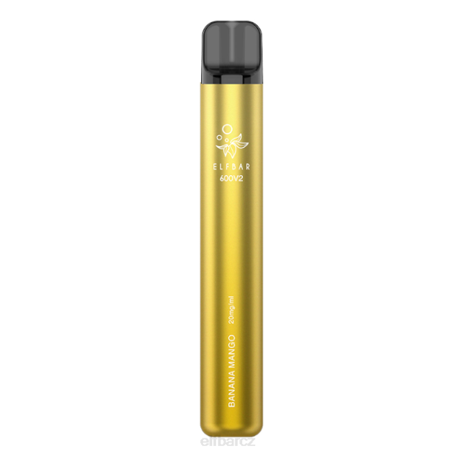 elfbar 600v2 jednorázová vapka - 20 mg 844222 banán mango