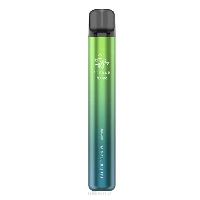 elfbar 600v2 jednorázová vapka - 20 mg 844223 borůvkové kiwi