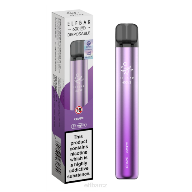 elfbar 600v2 jednorázová vapka - 20 mg 844225 p&b cloud