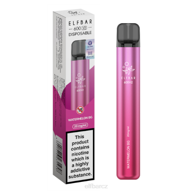 elfbar 600v2 jednorázová vapka - 20 mg 844227 meloun bg