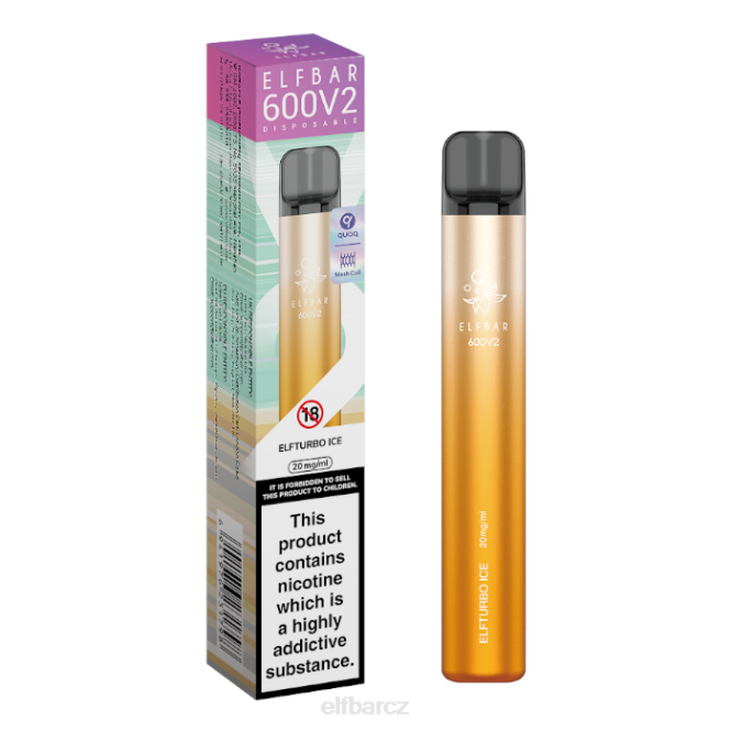 elfbar 600v2 jednorázová vapka - 20 mg 844228 elfturbo led