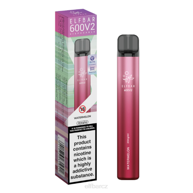 elfbar 600v2 jednorázová vapka - 20 mg 84424 vodní meloun